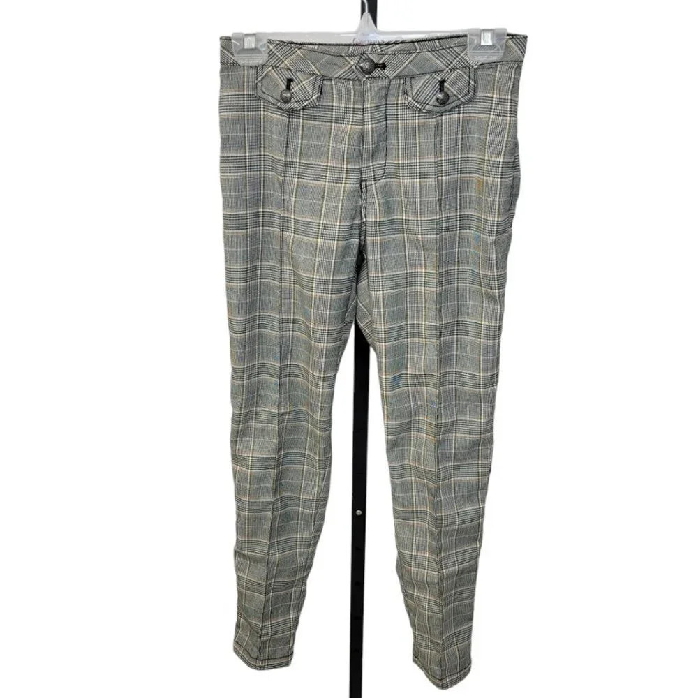 Free People Womens Tartan Pants Size 0